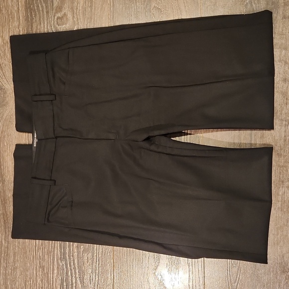 ❤️ BANANA REPUBLIC ITALIAN WOOL SIENA STRAIGHT LEG PANTS / TROUSERS, BLACK, 2 - Picture 5 of 12